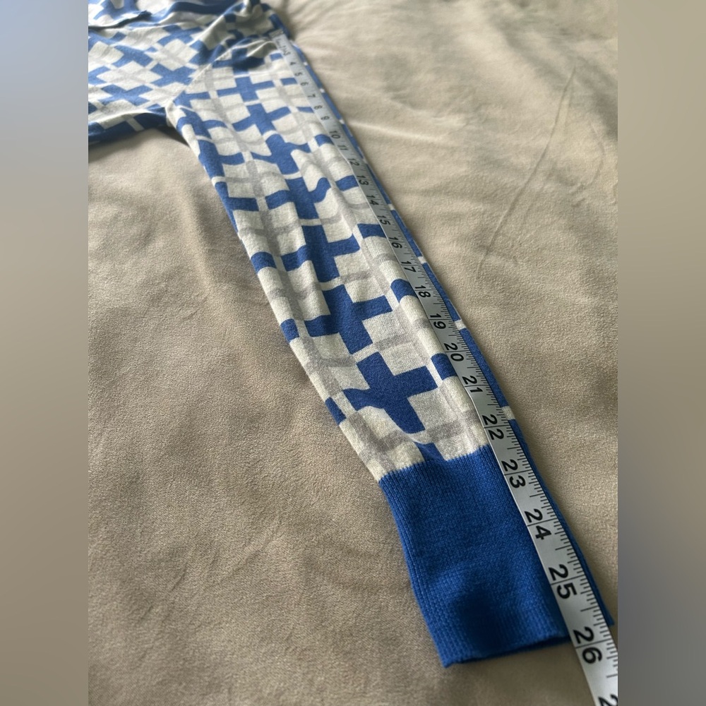 Blue,White and Gray Women's Sweater - Picture 5 of 6